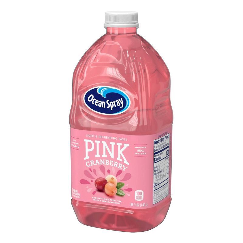 slide 3 of 4, Ocean Spray Pink Cranberry Juice - 64 fl oz Bottle, 64 fl oz