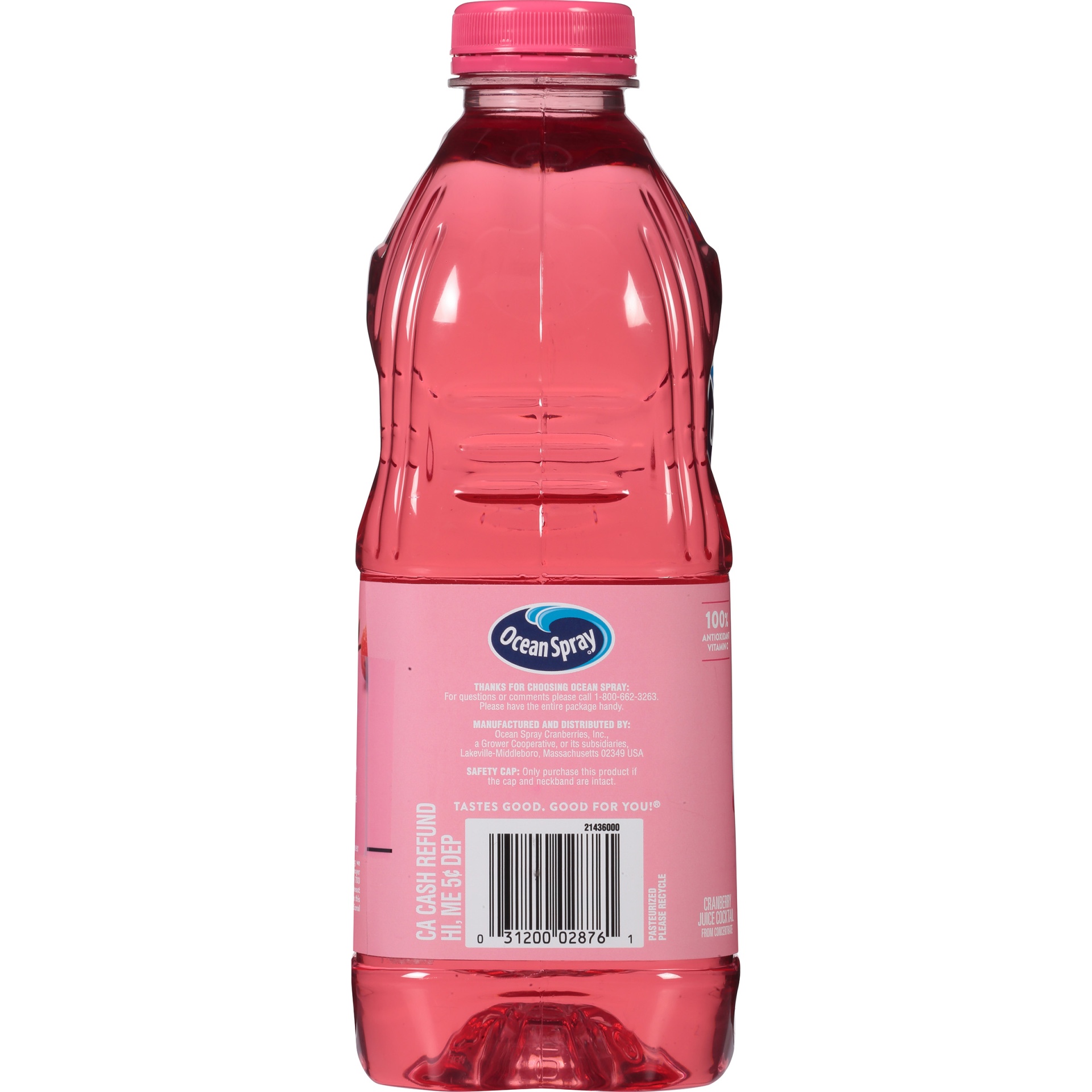 slide 4 of 8, Ocean Spray Pink Cranberry Juice, 64 fl oz
