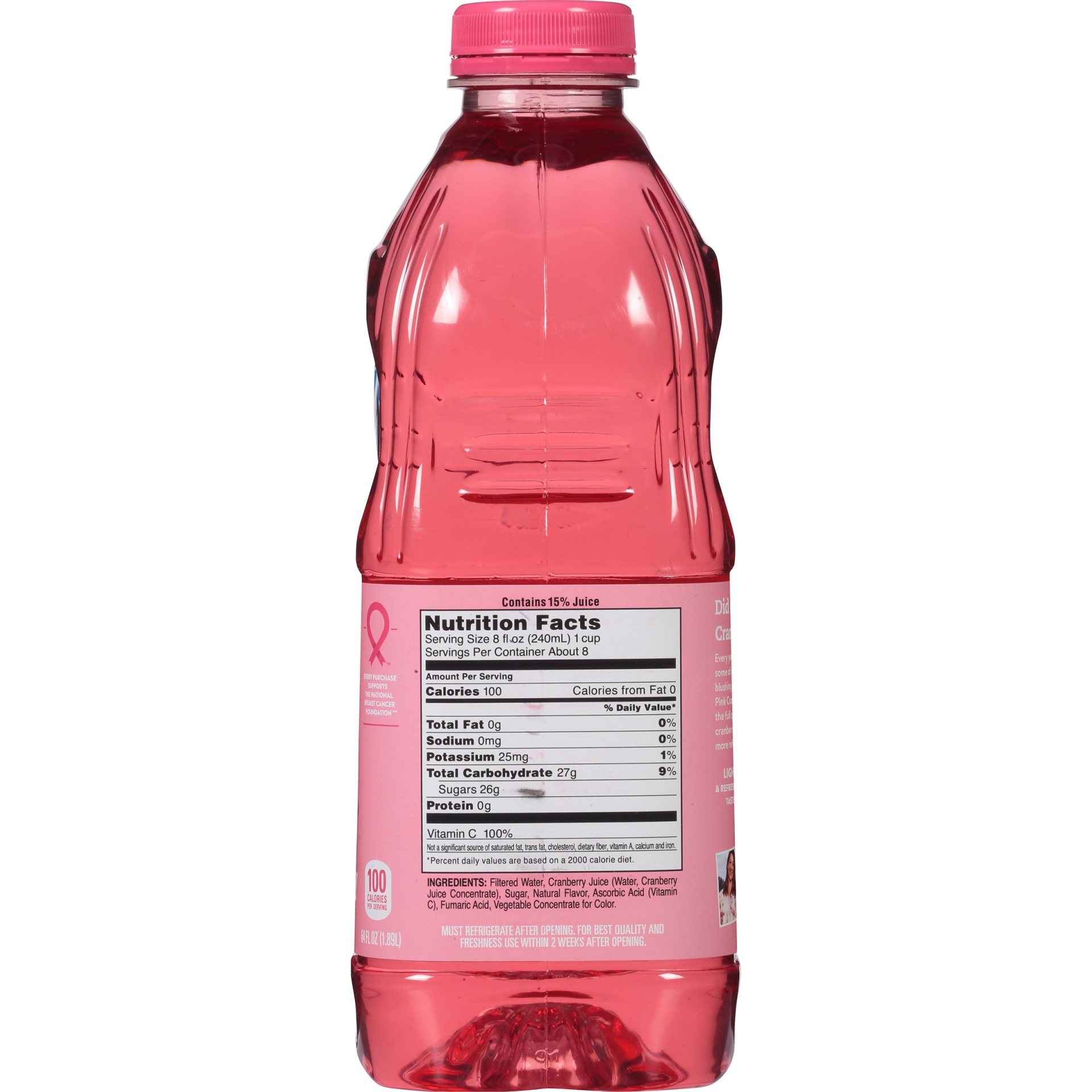 slide 5 of 8, Ocean Spray Pink Cranberry Juice, 64 fl oz