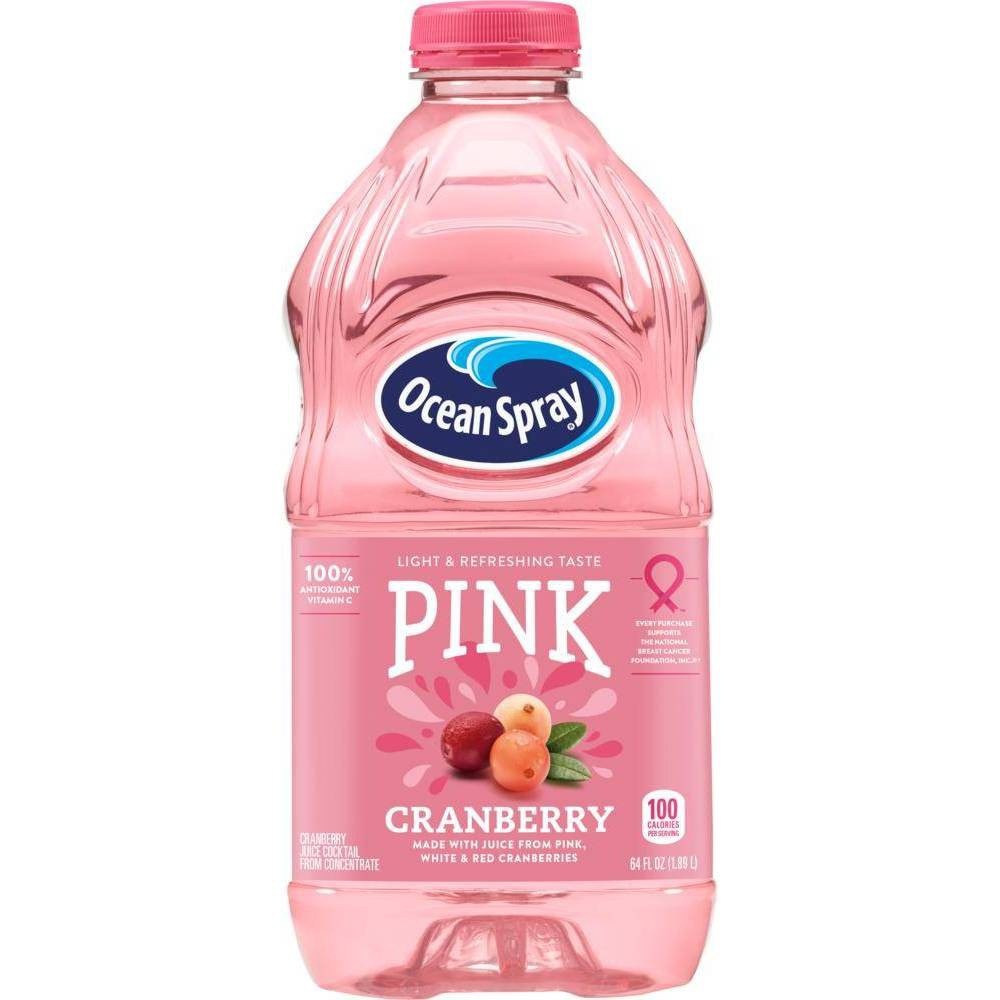slide 1 of 8, Ocean Spray Pink Cranberry Juice, 64 fl oz
