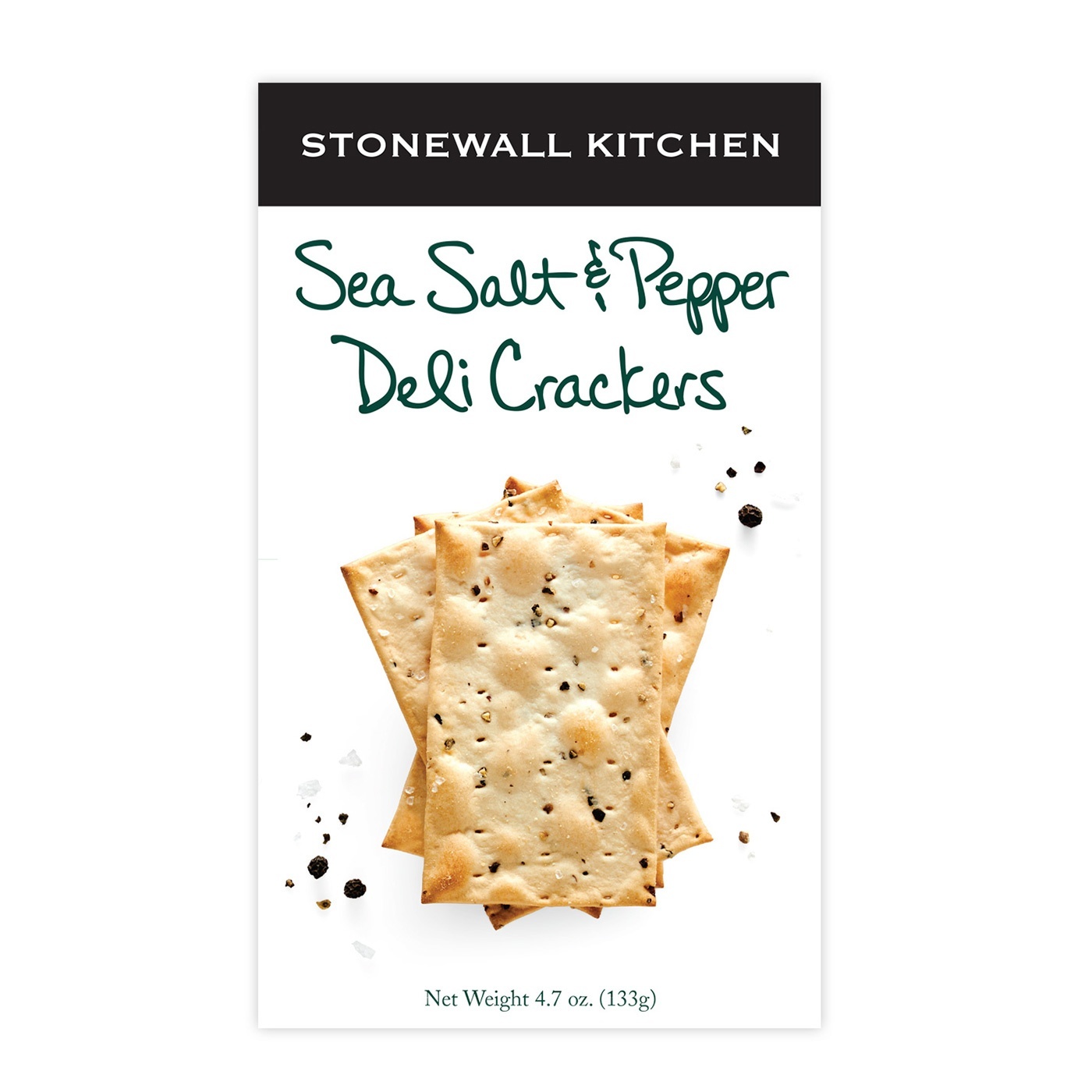 slide 1 of 1, Stonewall Kitchen Deli Crackers - Sea Salt & Pepper, 4.7 oz