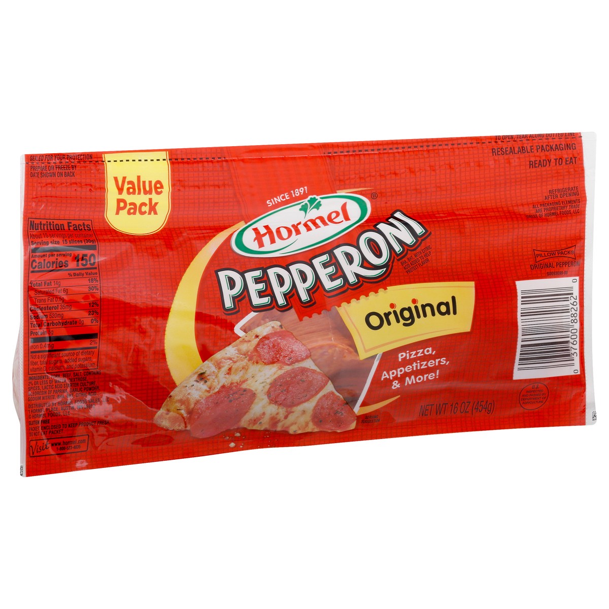 slide 7 of 10, Hormel Original Pepperoni, 16 oz