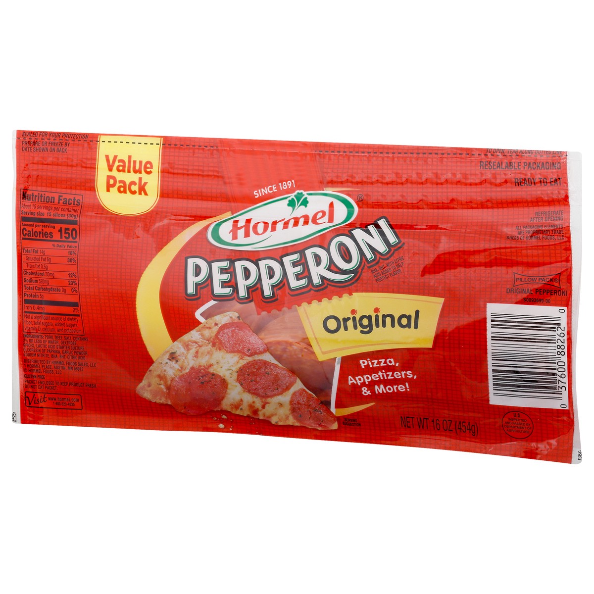 slide 6 of 10, Hormel Original Pepperoni, 16 oz