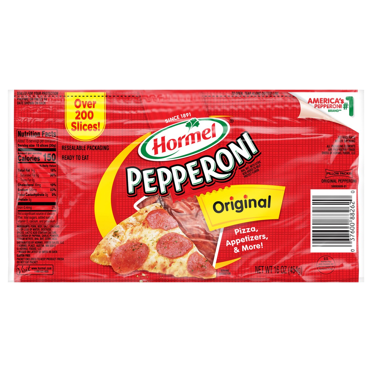 slide 1 of 10, Hormel Pepperoni Original, 16 oz