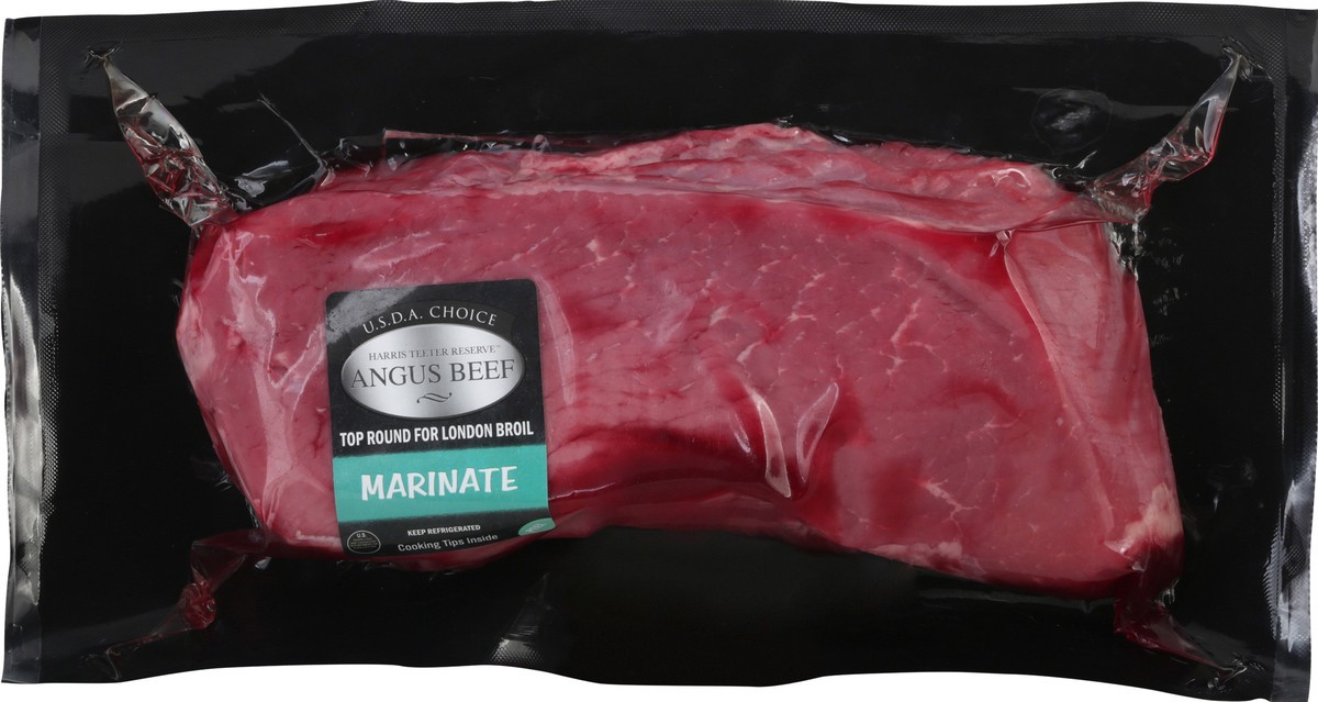 slide 2 of 12, Harris Teeter Reserve Angus Beef Angus Beef Round London Broil, per lb
