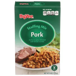 Hy-vee Pork Herbs & Spices Blended With Bread Crumbs Stuffing Mix