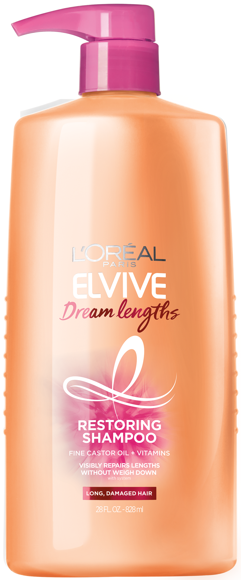 slide 1 of 1, L'Oréal Paris Elvive Dream Lengths Restoring Shampoo, 28 fl oz