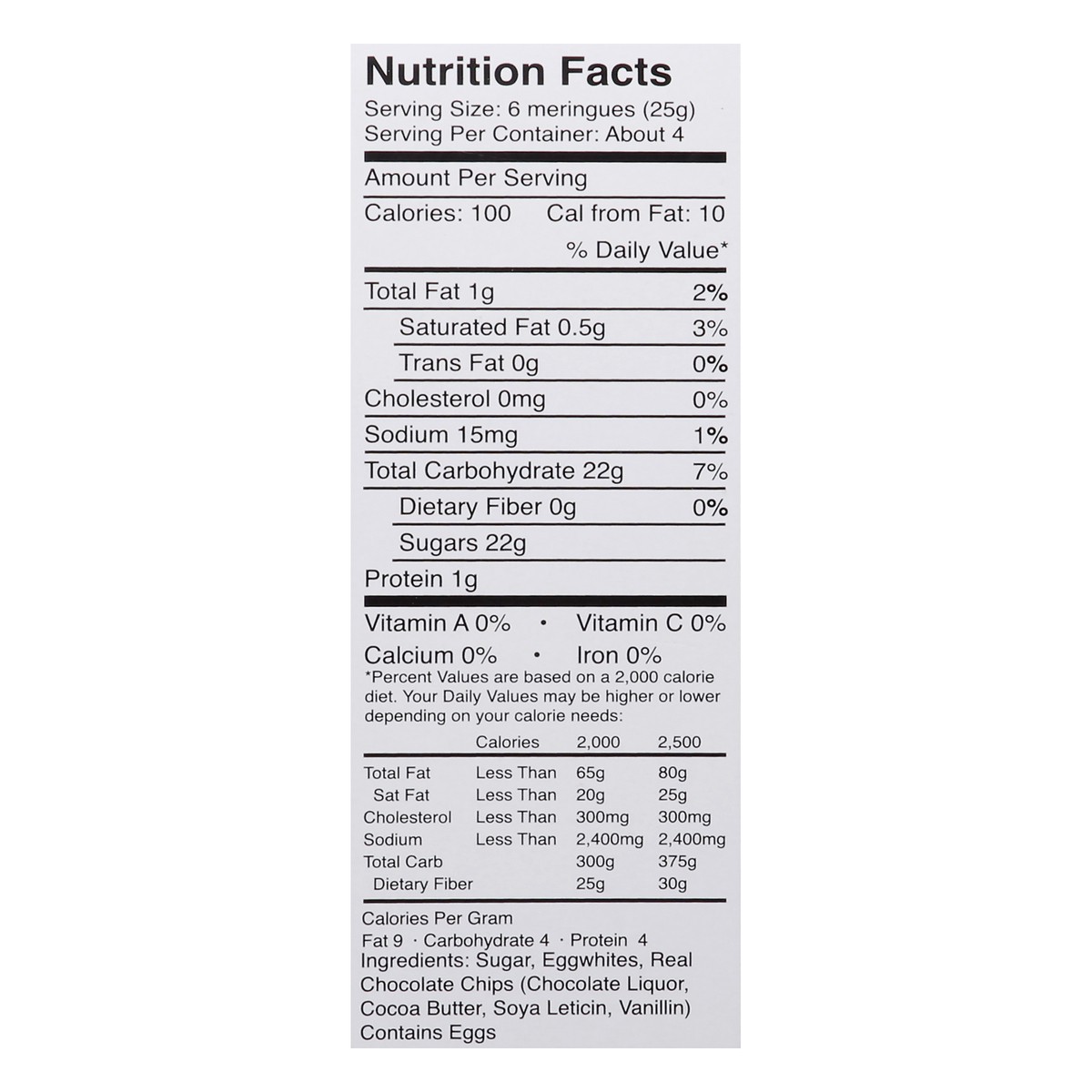 slide 7 of 11, Krunchy Melts Meringues Chocolate 4Oz, 4 oz