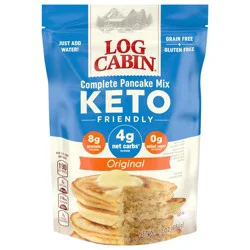 Log Cabin Complete Keto Friendly Original Pancake Mix 10 oz