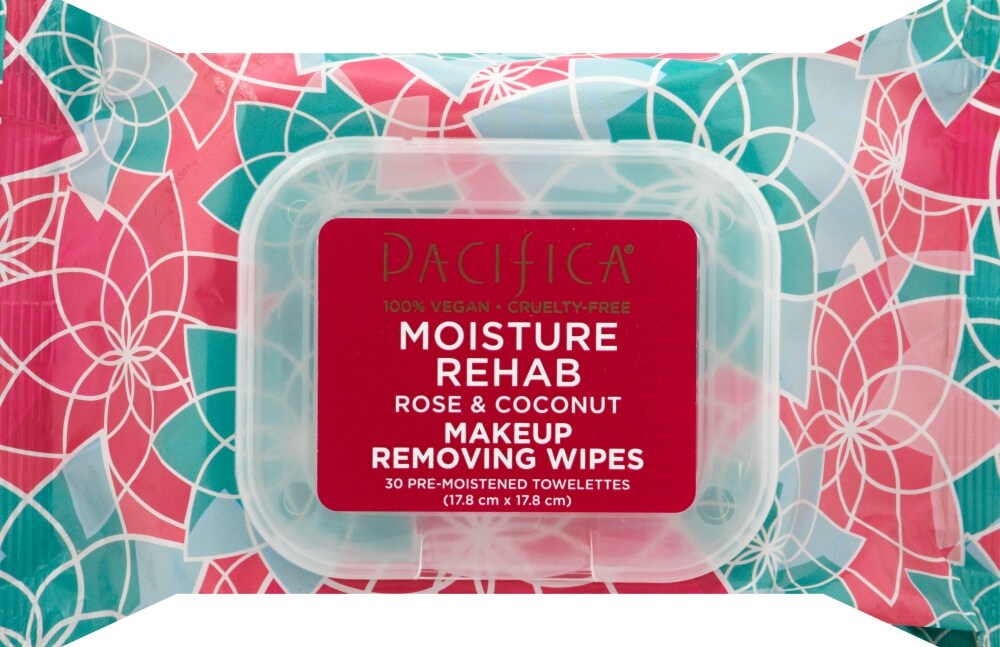 slide 1 of 1, Pacifica Rehab Makeup Removing Wipes, 1 ct