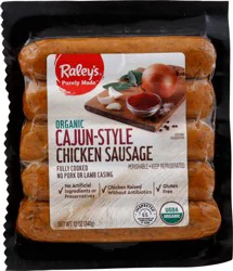 Raley's Chicken Sausage, Organic, Cajun-Style 12 oz
