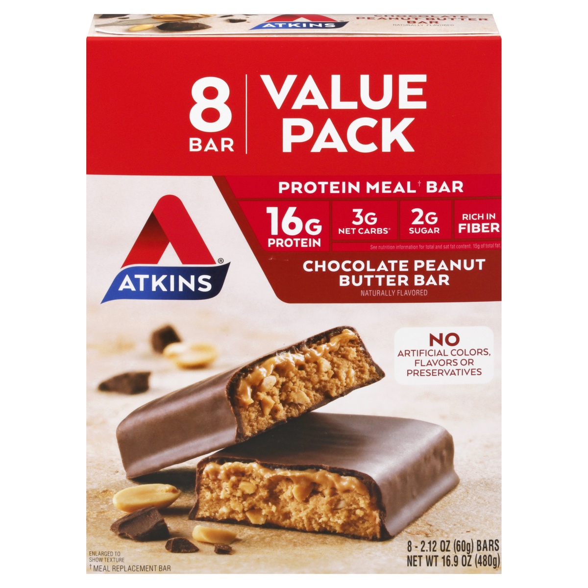 slide 1 of 8, Atkins Protein Meal Bar, 8 ct; 2.1 oz