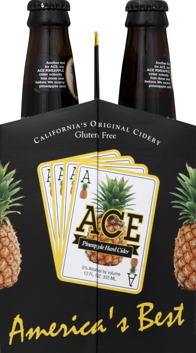 slide 3 of 5, Ace Ciders Pineapple Hard Cider, 6 ct; 12 oz