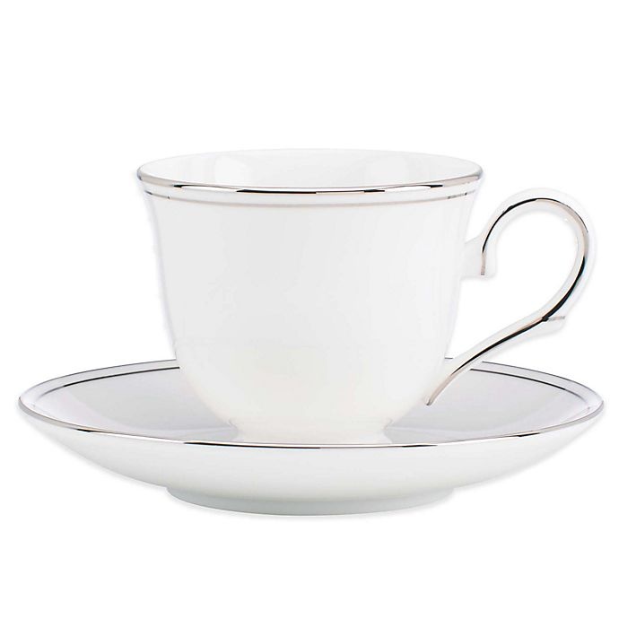 slide 1 of 1, Lenox Federal Platinum Teacup and Saucer, 1 ct