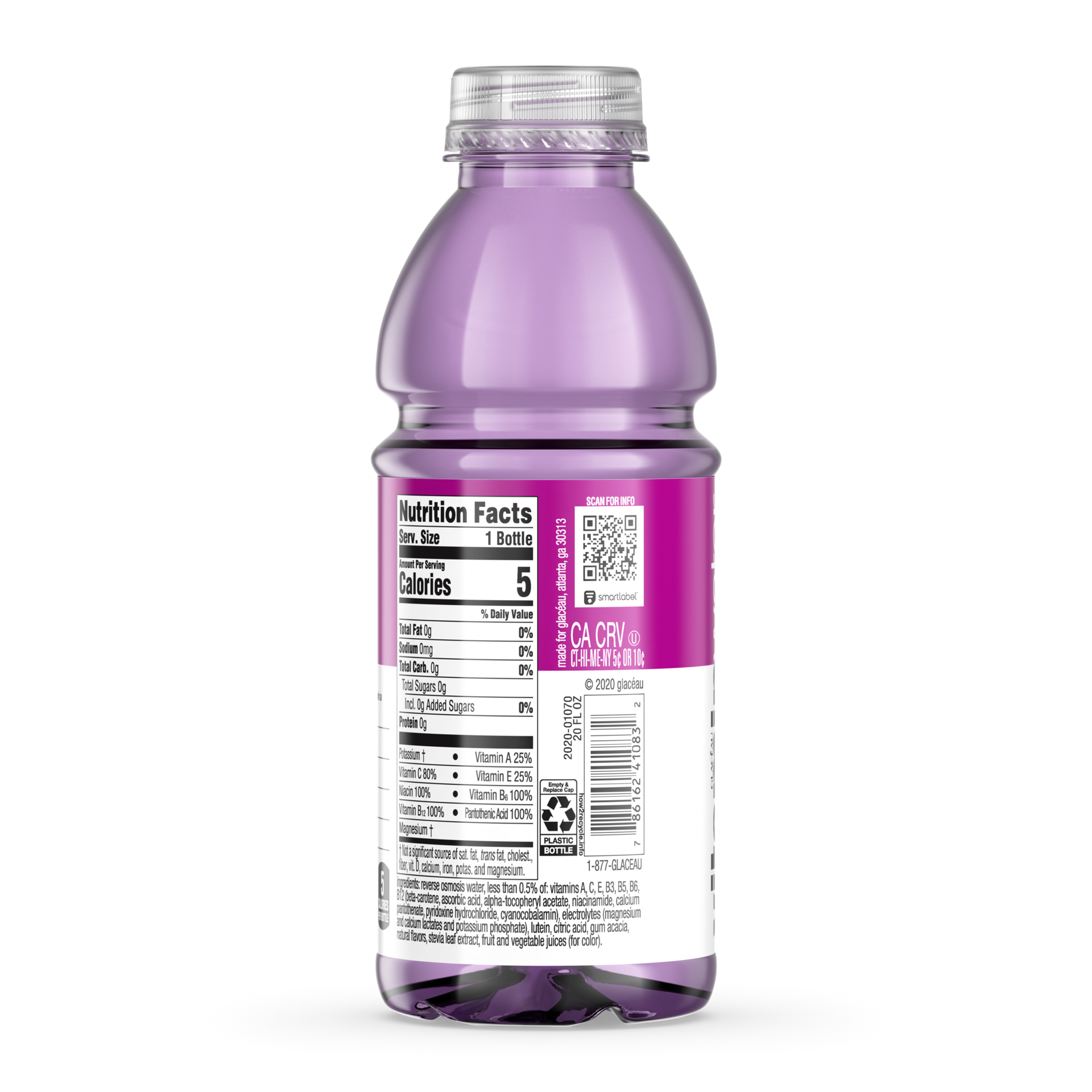 slide 4 of 5, vitaminwater Water - 20 oz, 20 fl oz