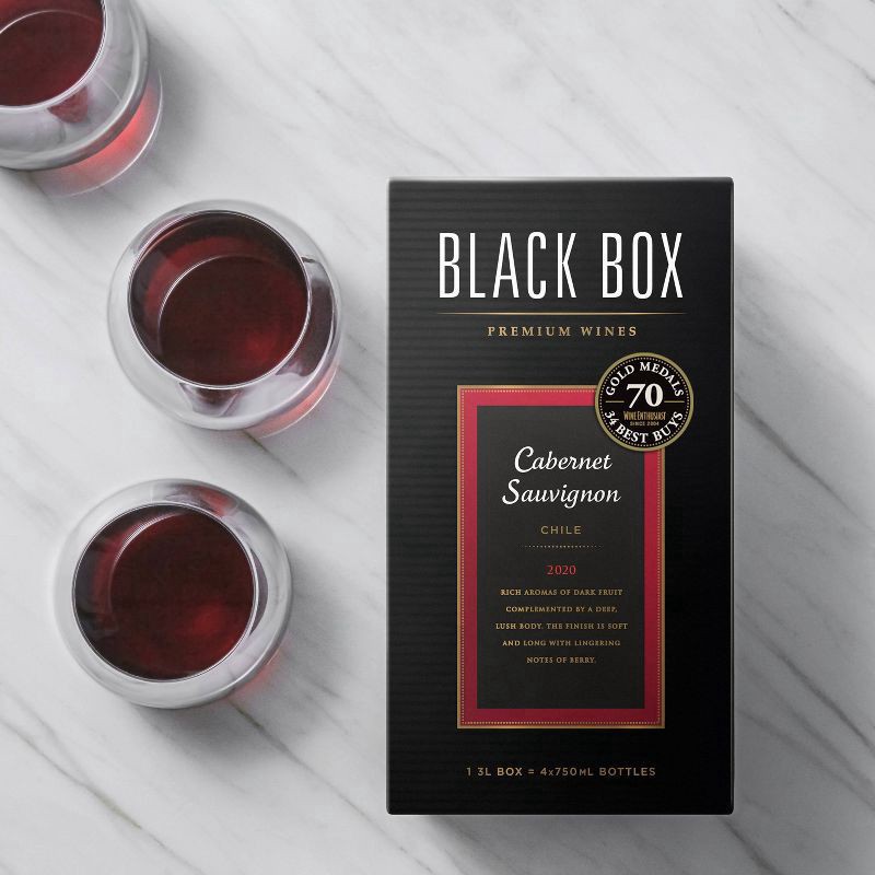slide 2 of 4, Black Box Red Wine, Cabernet Sauvignon, 3 liter