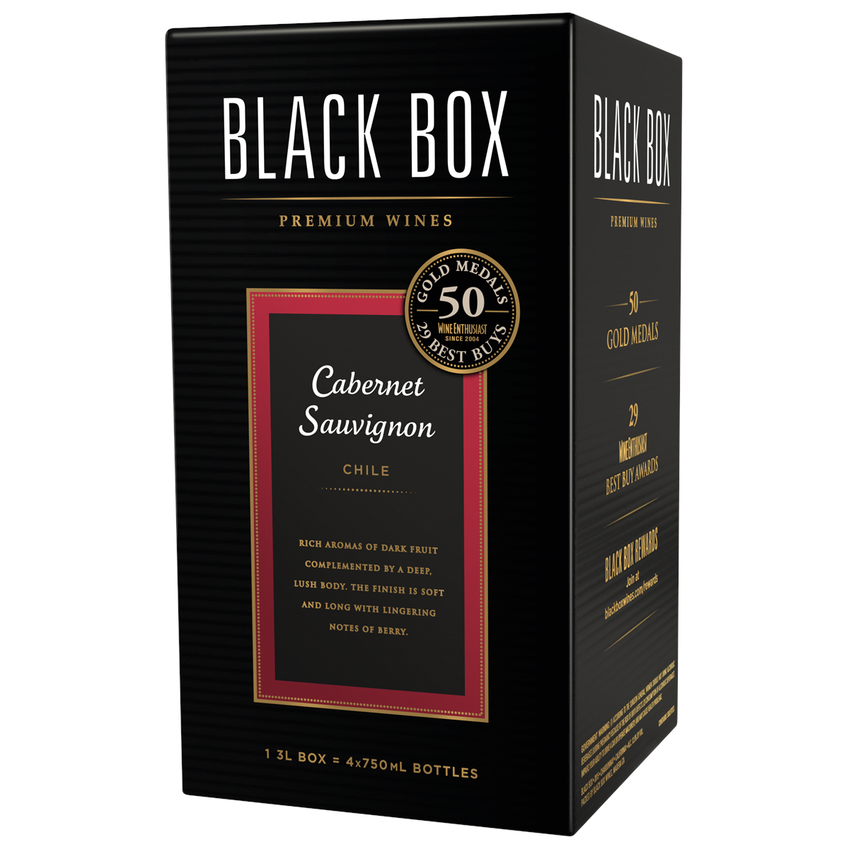 slide 3 of 3, Black Box Cabernet Sauvignon, 3 liter box