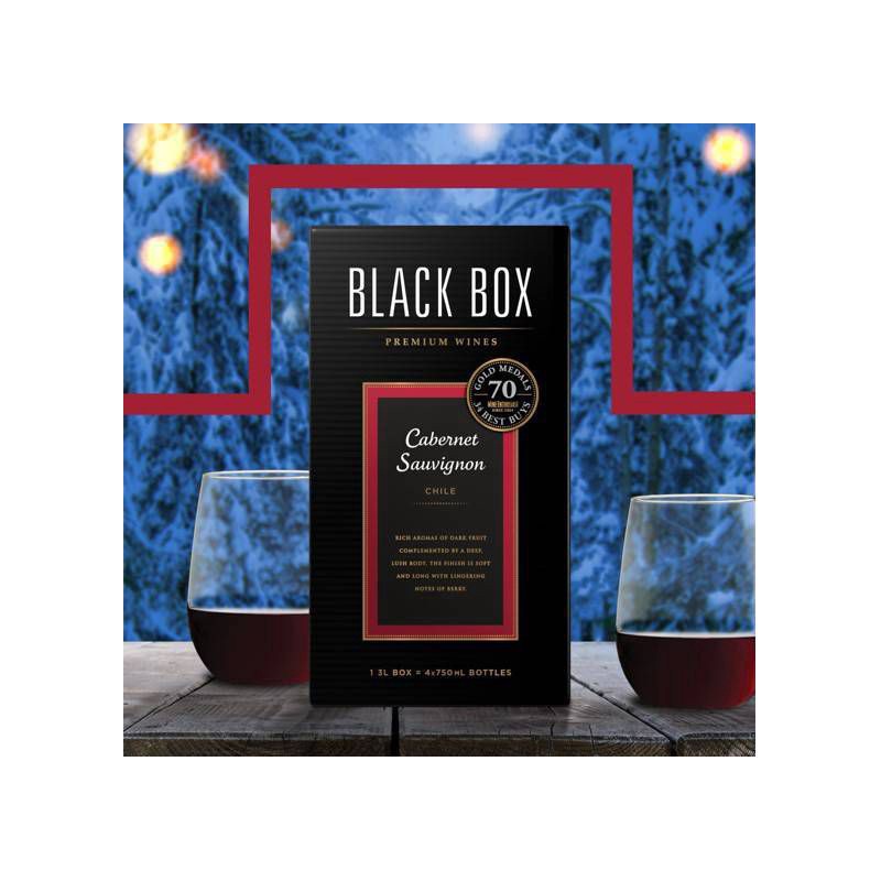slide 4 of 4, Black Box Red Wine, Cabernet Sauvignon, 3 liter