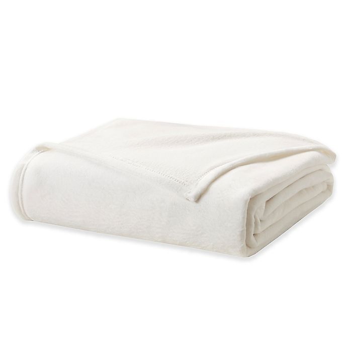 slide 1 of 1, True North by Sleep Philosophy Sleep Philosophy True North Liquid Velvet Fleece Full/Queen Blanket - Ivory, 1 ct