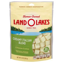 Land O'Lakes Creamy Italian Blend Cheese Cubes, Blend of Provolone, Parmesan, & Romano