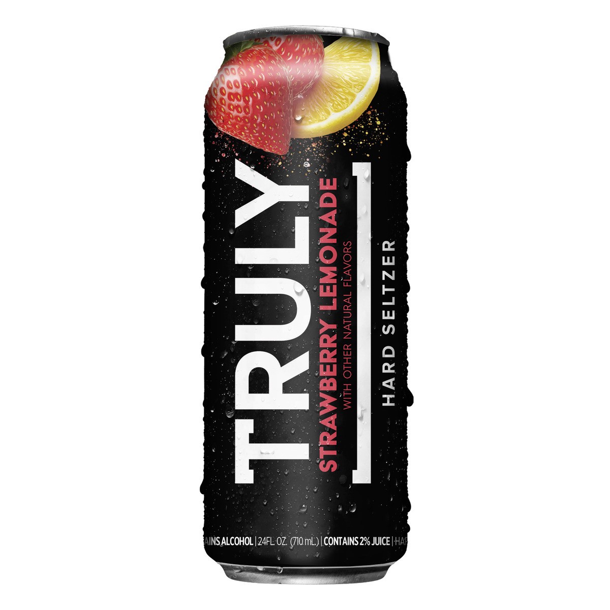 slide 1 of 7, TRULY Hard Seltzer Strawberry Lemonade (24 fl. oz. Can), 12 ct; 24 oz