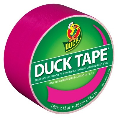 slide 1 of 1, Duck Brand Duct Tape - Fuchsia, 45 ft