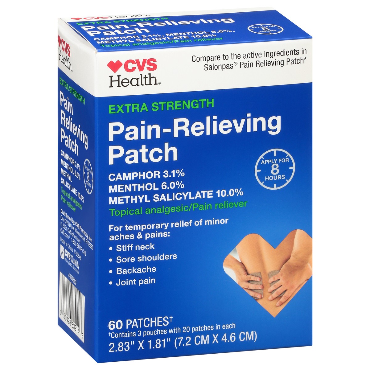 slide 6 of 9, CVS Health 3 In 1 Pain Patch, 60 Ct, 60 ct
