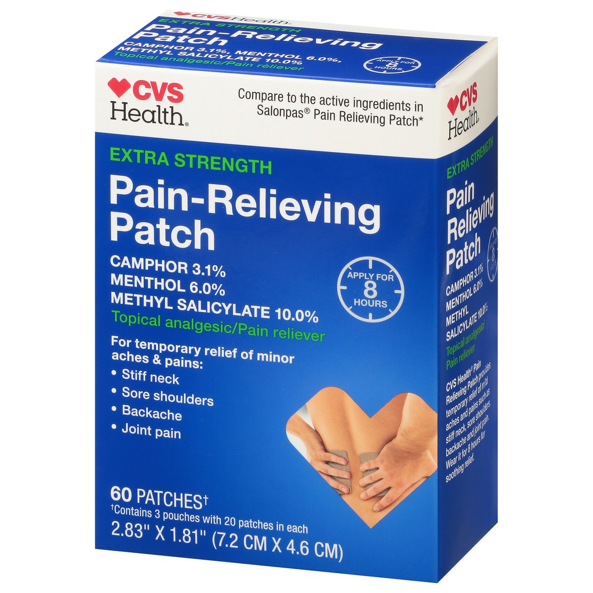 slide 4 of 9, CVS Health 3 In 1 Pain Patch, 60 Ct, 60 ct