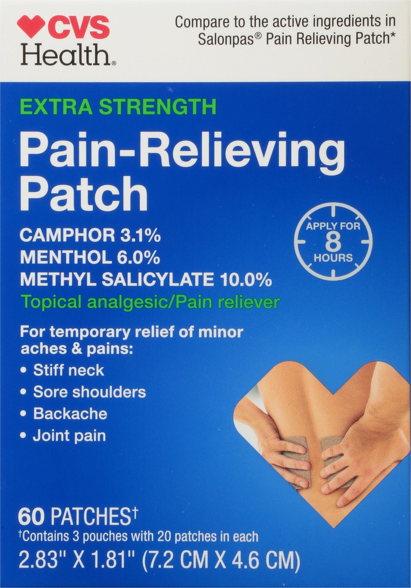 slide 3 of 9, CVS Health 3 In 1 Pain Patch, 60 Ct, 60 ct