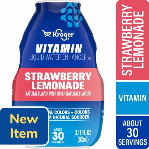 slide 1 of 1, Kroger® Vitamin Strawberry Lemonade Water Enhancer, 3.11 fl oz, 3.11 fl oz