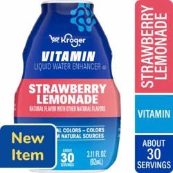 Kroger® Vitamin Strawberry Lemonade Water Enhancer, 3.11 fl oz