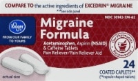 slide 1 of 1, Kroger Migraine Formula Acetaminophen Caplets, 24 ct
