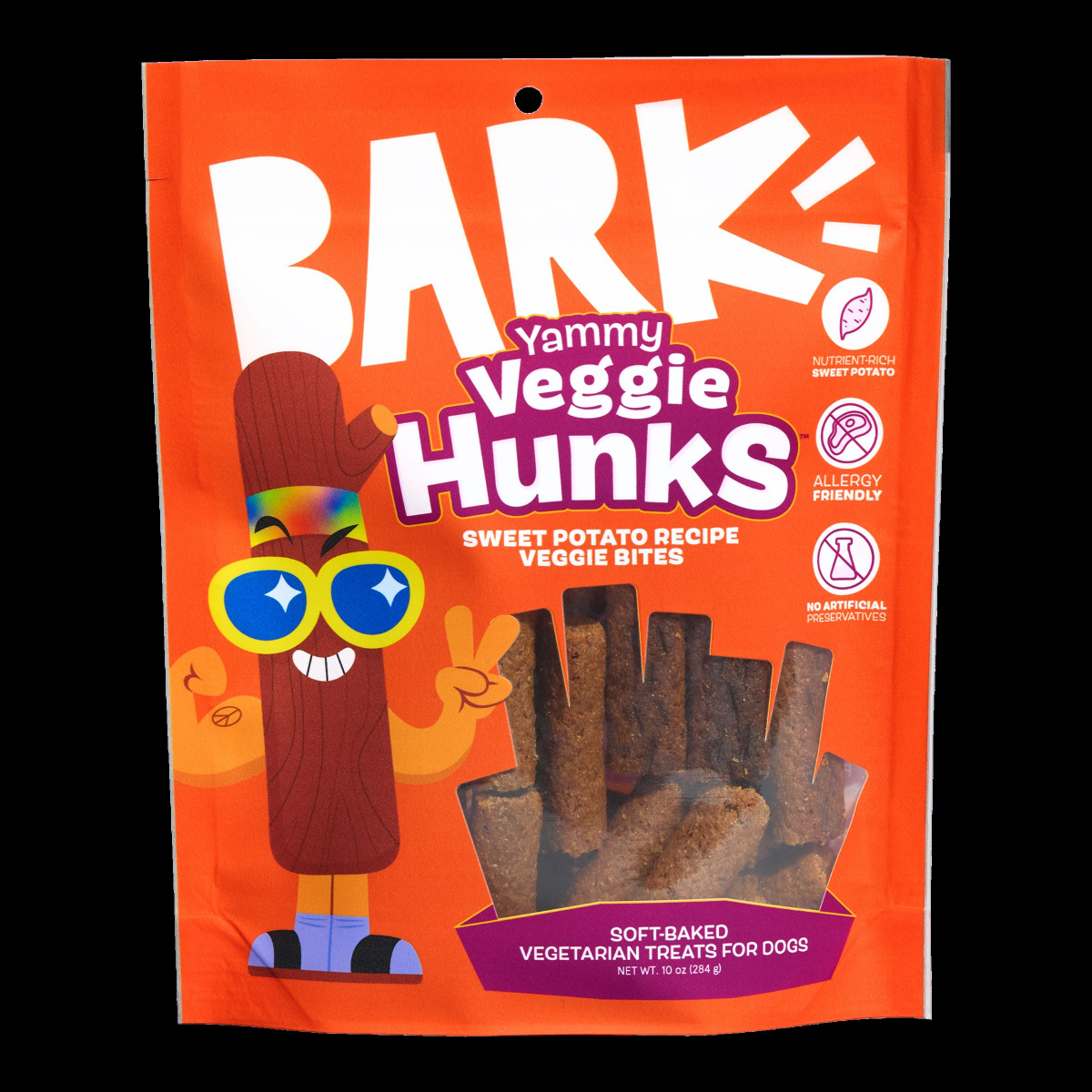 slide 1 of 1, Bark Yammy Veggie Hunks Sweet Potato Dog Treats 10oz, 10 oz