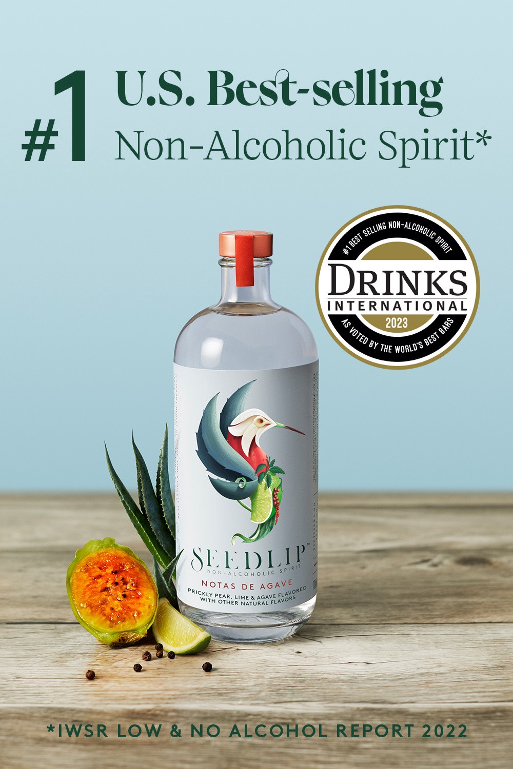 slide 2 of 6, Seedlip Notas de Agave Non-alcoholic Spirit, Calorie Free & Sugar Free- 700 ml, 700 ml