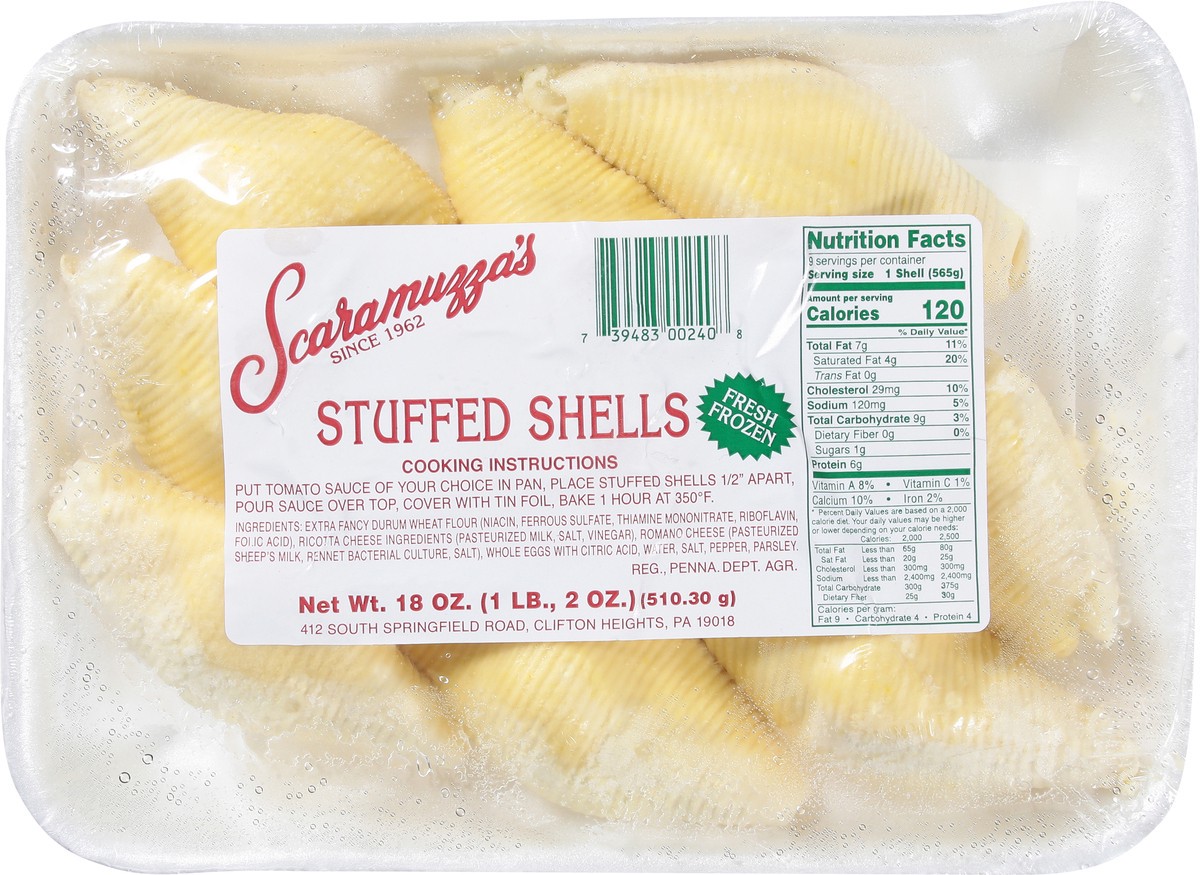 slide 2 of 13, Scaramuzza's Stuffed Shells 18 oz, 18 oz