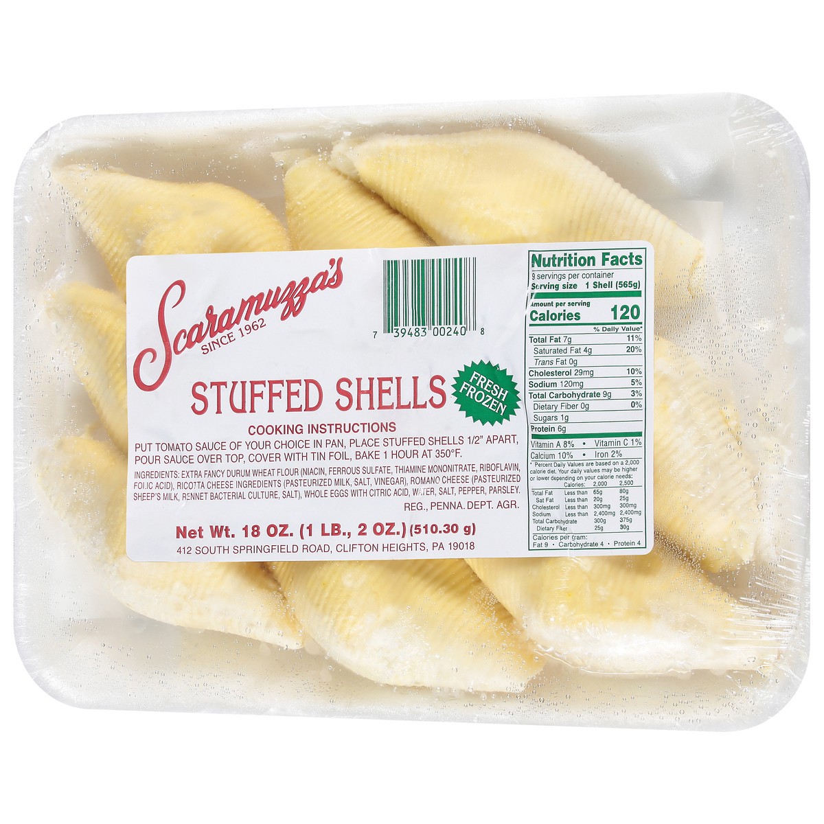 slide 3 of 13, Scaramuzza's Stuffed Shells 18 oz, 18 oz
