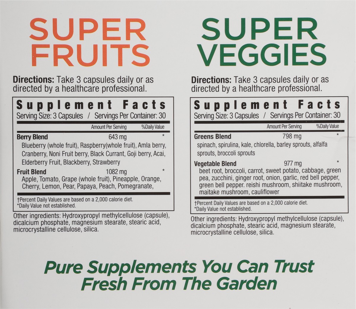 slide 8 of 13, Country Farms Super Fruit & Veggies 2 - 90 ea Bottles, 2 ct