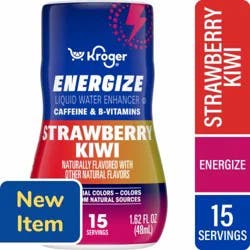 Kroger® Energize Caffeine Strawberry Kiwi Water Enhancer, 1.62 fl oz