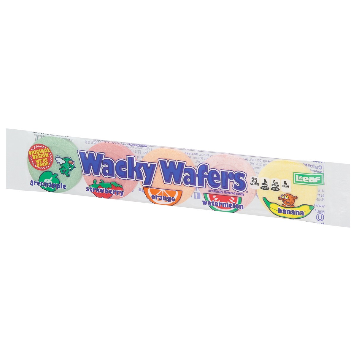 slide 3 of 9, Leaf Wacky Wafer Candy 1.2 oz, 1.2 oz