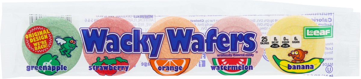 slide 2 of 9, Leaf Wacky Wafer Candy 1.2 oz, 1.2 oz