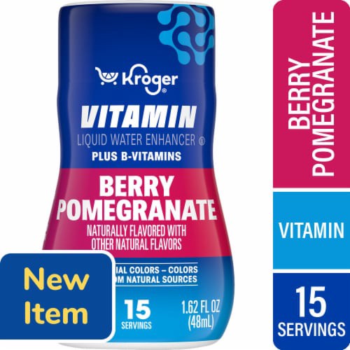 slide 1 of 1, Kroger® Vitamin Berry Pomegranate Water Enhancer, 1.62 fl oz, 1.62 fl oz