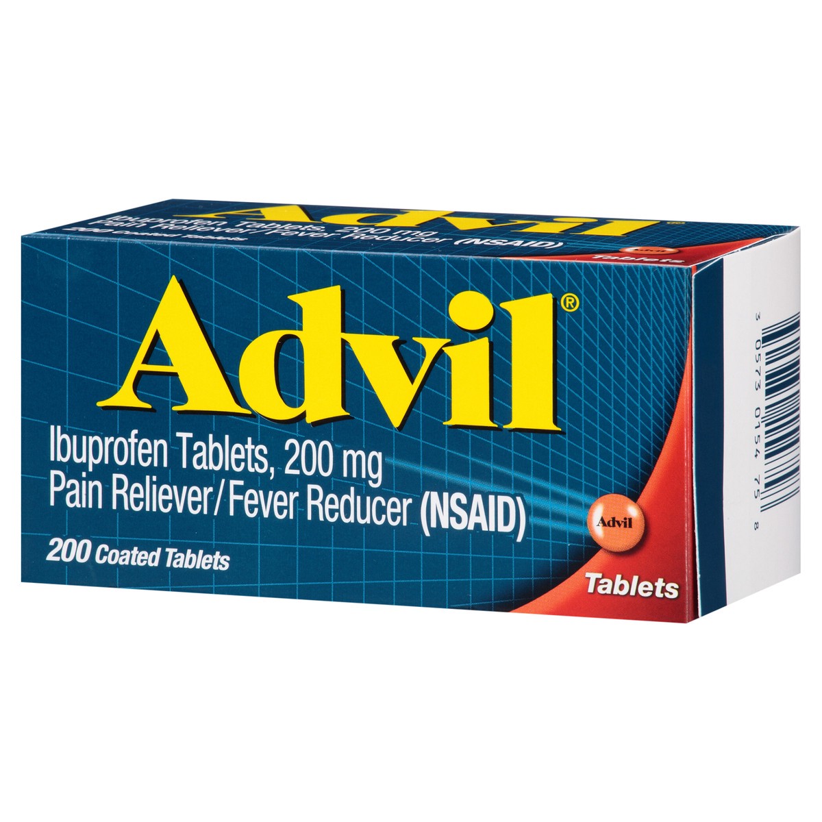 slide 9 of 13, Advil Pain Reliever and Fever Reducer, Ibuprofen 200mg for Pain Relief - 200 Coated Tablets, 200 ct