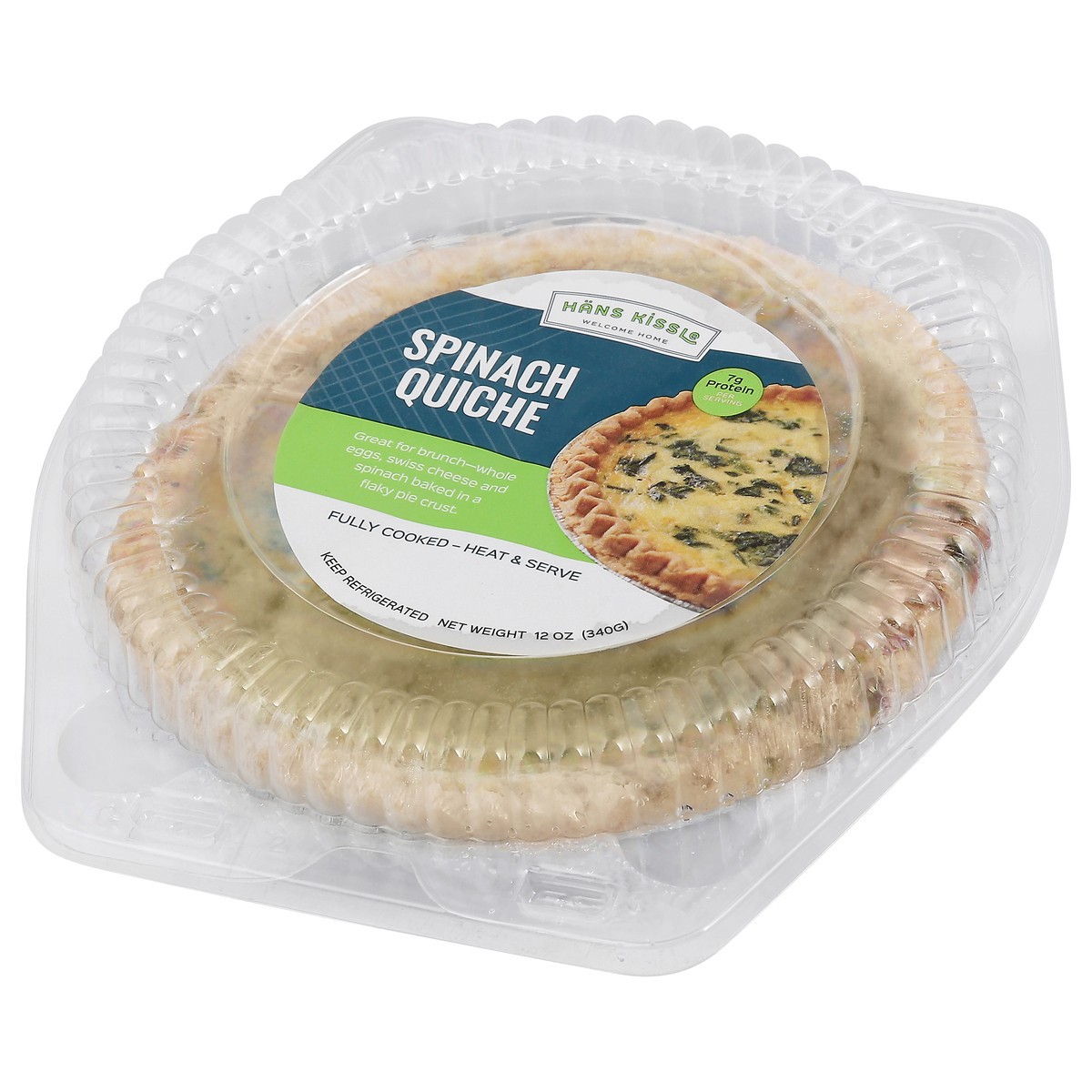 slide 13 of 14, Hans Kissle Spinach Quiche 12 oz, 12 oz