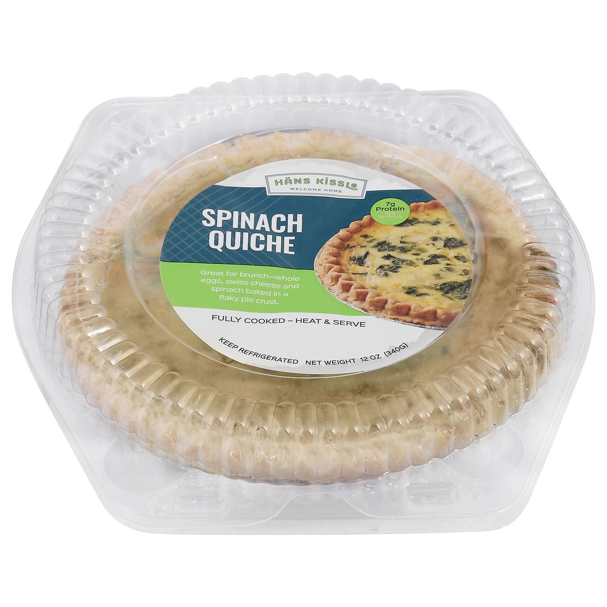 slide 14 of 14, Hans Kissle Spinach Quiche 12 oz, 12 oz