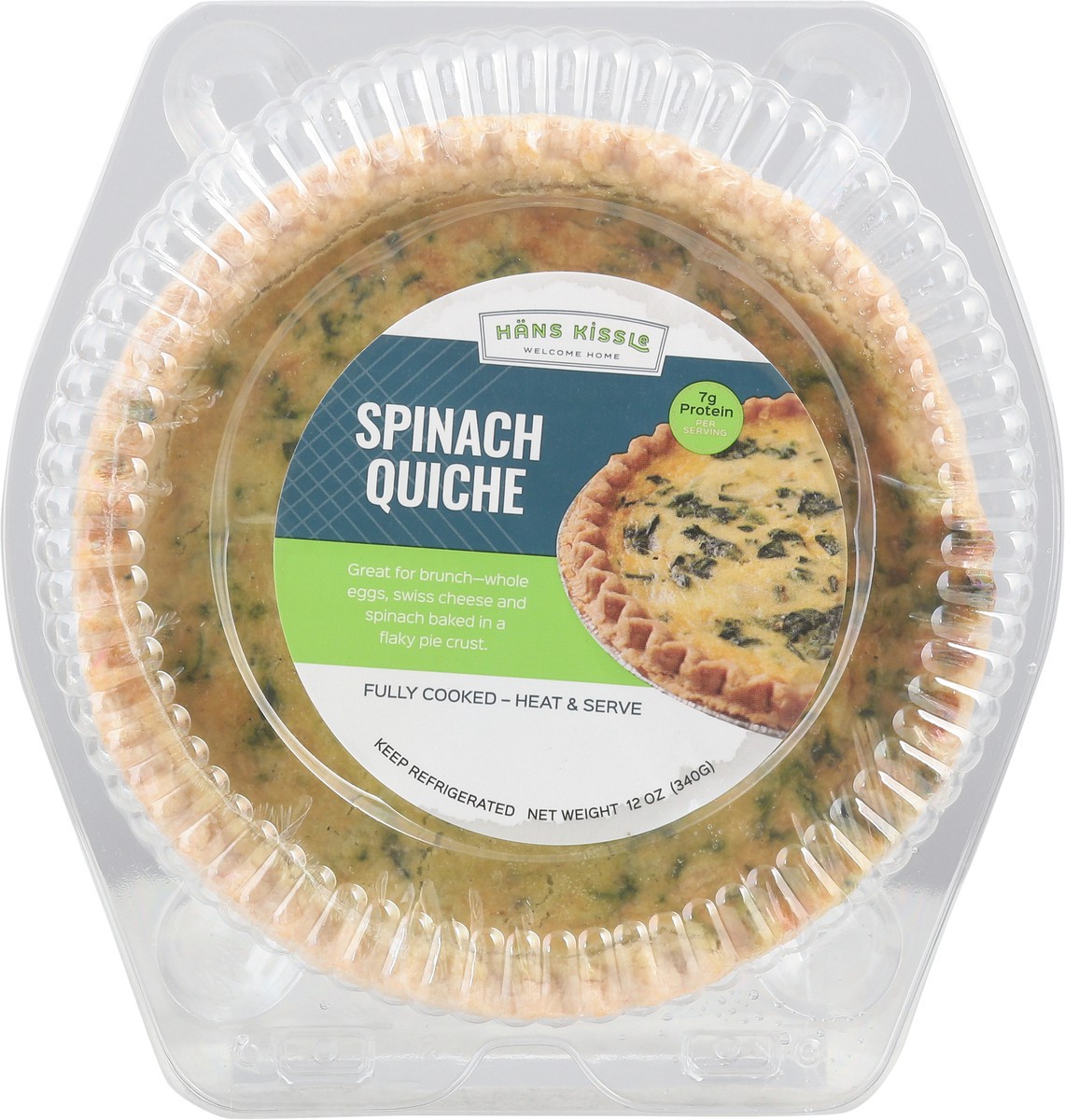 slide 8 of 14, Hans Kissle Spinach Quiche 12 oz, 12 oz