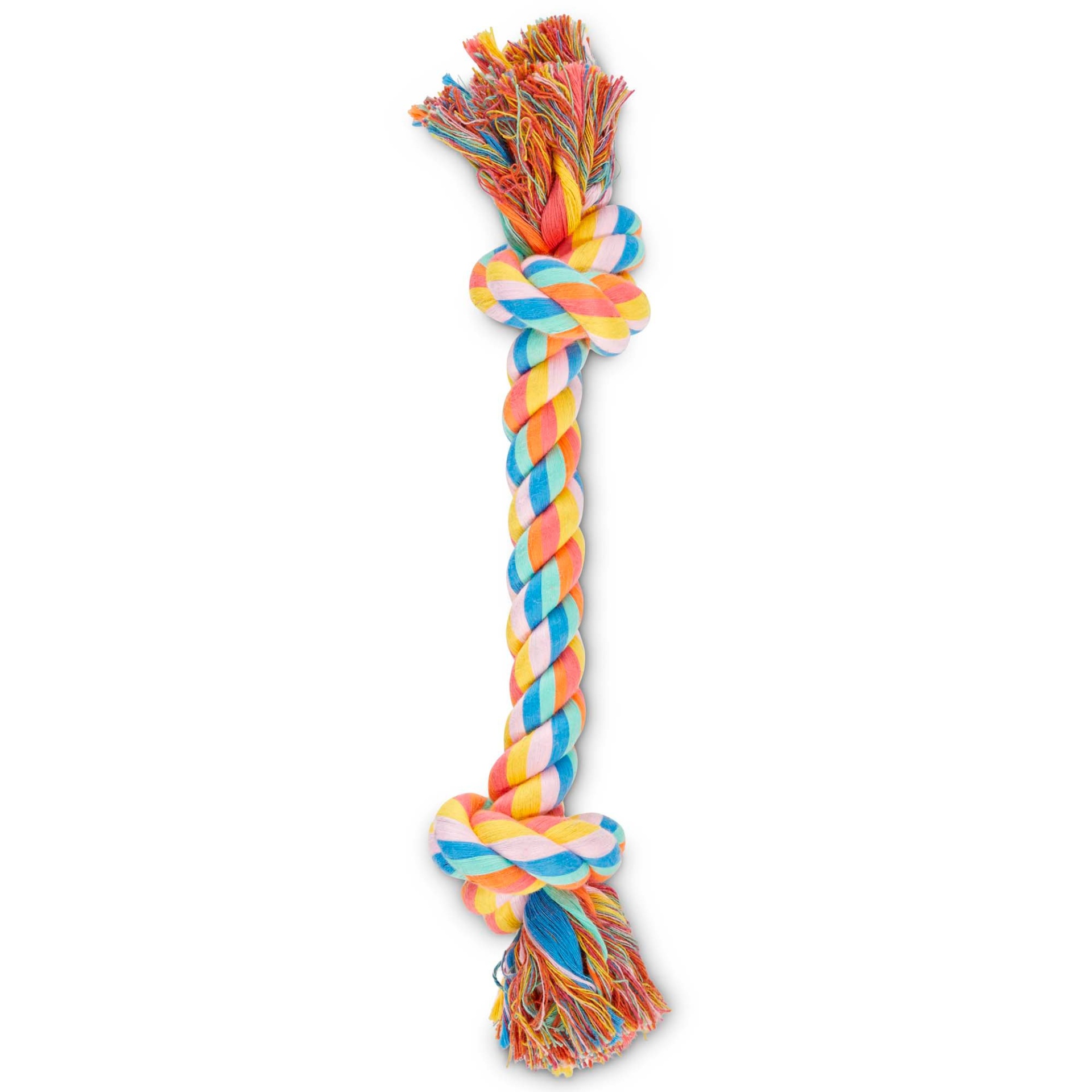 slide 1 of 1, Oh Joy! Oh What Fun! Rainbow Rope Dog Toy, MED