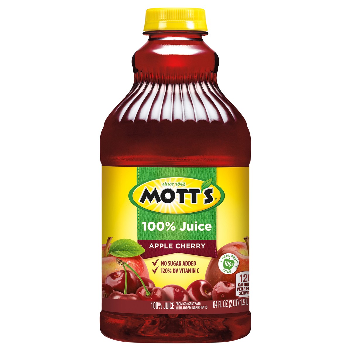 slide 1 of 7, Mott's 100% Apple Cherry Juice- 64 fl oz, 64 fl oz