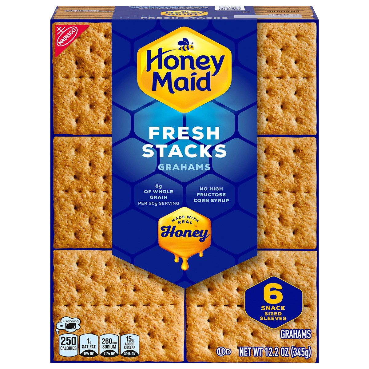 slide 1 of 9, Honey Maid Fresh Stacks Graham Crackers, 12.2 oz (6 Stacks), 12.2 oz