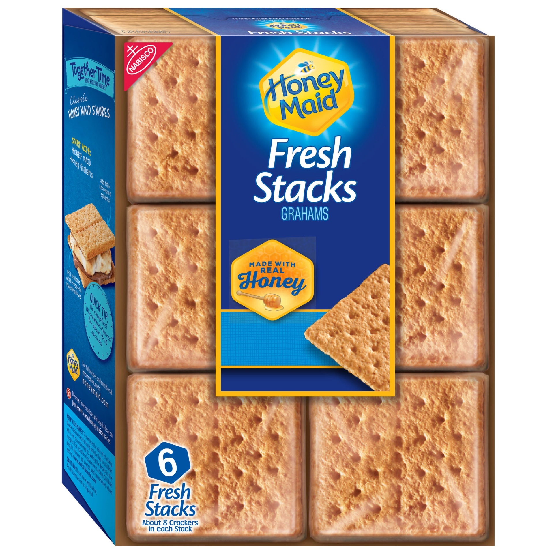 slide 1 of 2, Honey Maid Fresh Stacks Graham Crackers, 12.2 oz