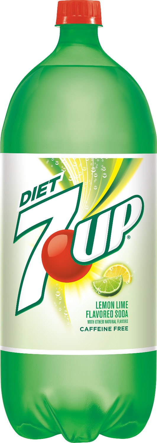 slide 1 of 2, 7UP Diet 7UP, 2 liter